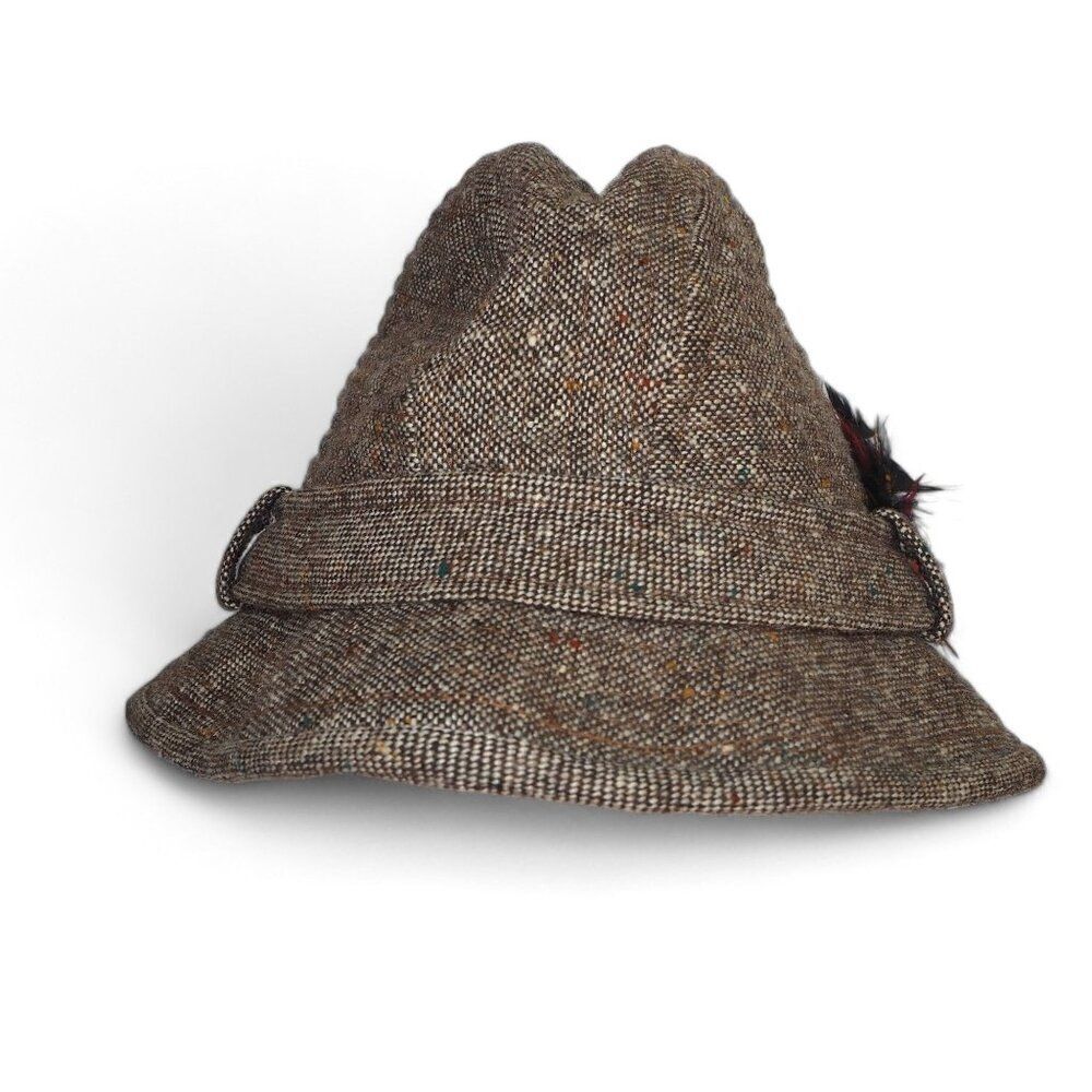 The Traveler Crushable‎ by Country Gentlemen Vintage Wool Tweed Hat 6 7/8